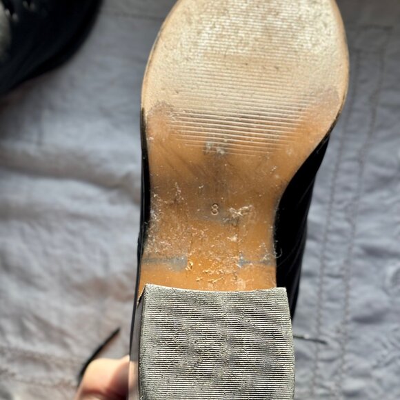 SOLD Madewell Patti boot Sz 8 Black Leather - Picture 5 of 11